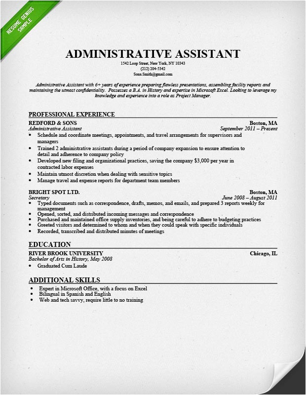 Administrative assistant Job Description Resume Sample Administrative assistant Resume Sample