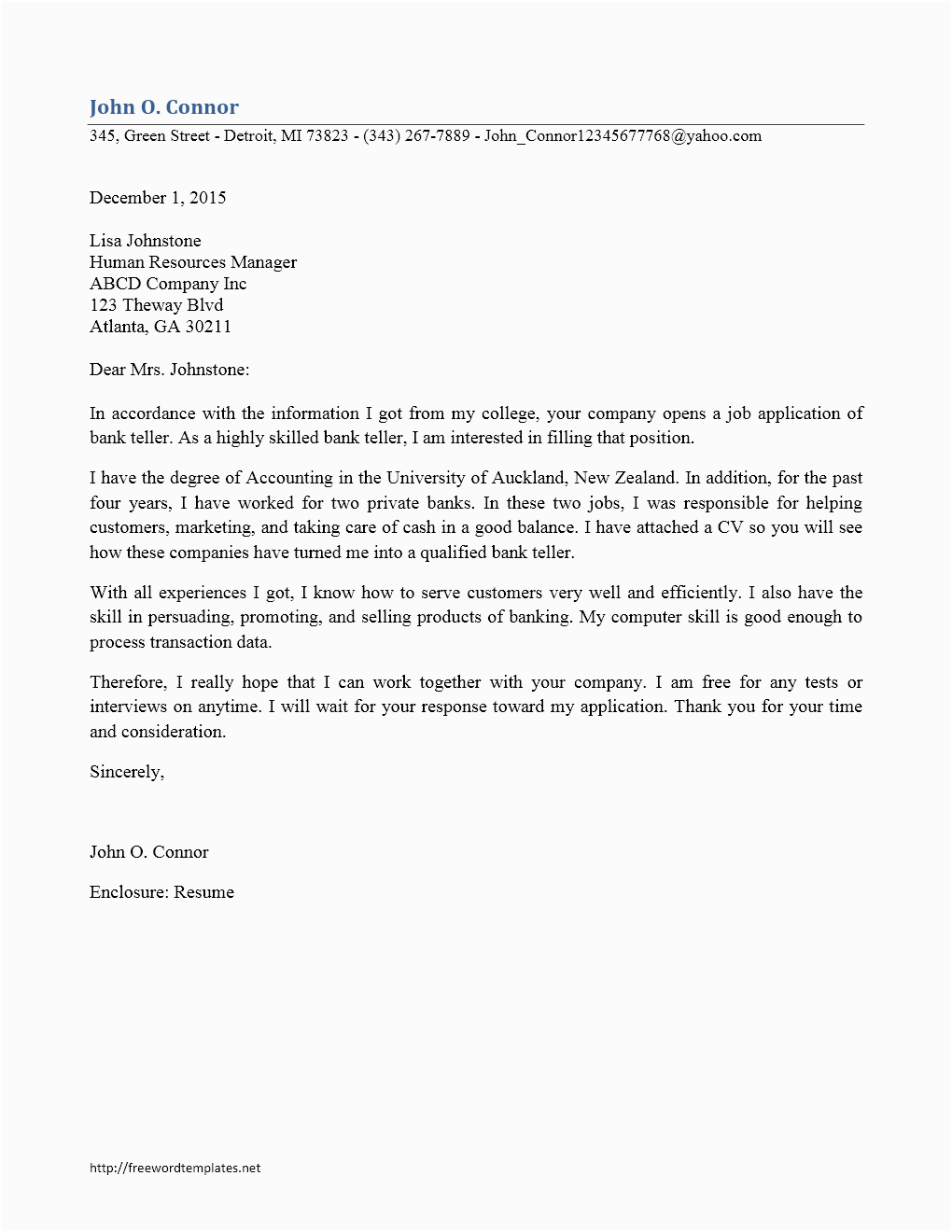 Bank Teller Resume Cover Letter Samples Bank Teller Cover Letter