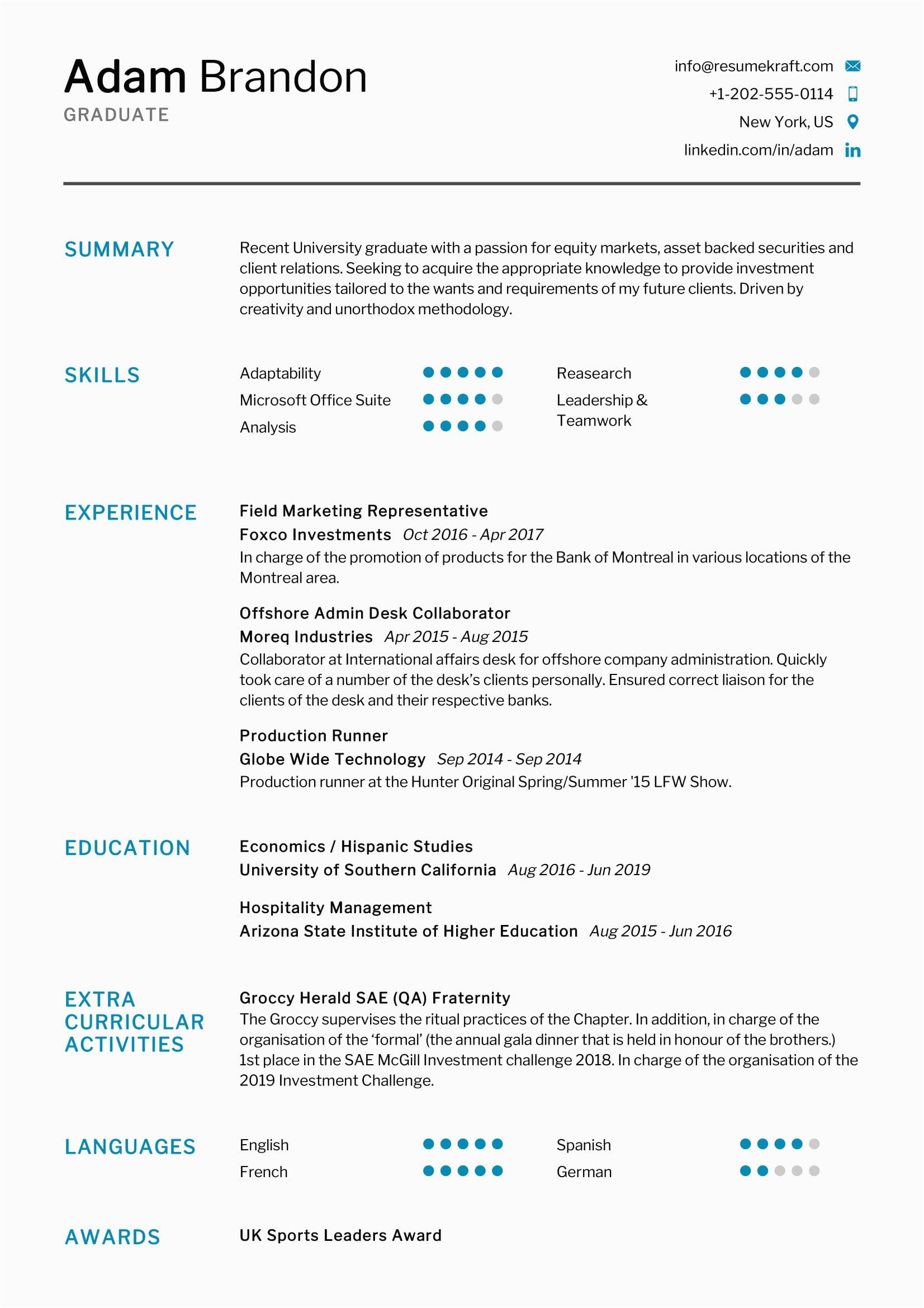 Best Resume Sample for Fresh Graduate Fresh Graduate Resume Sample 2021 Resumekraft