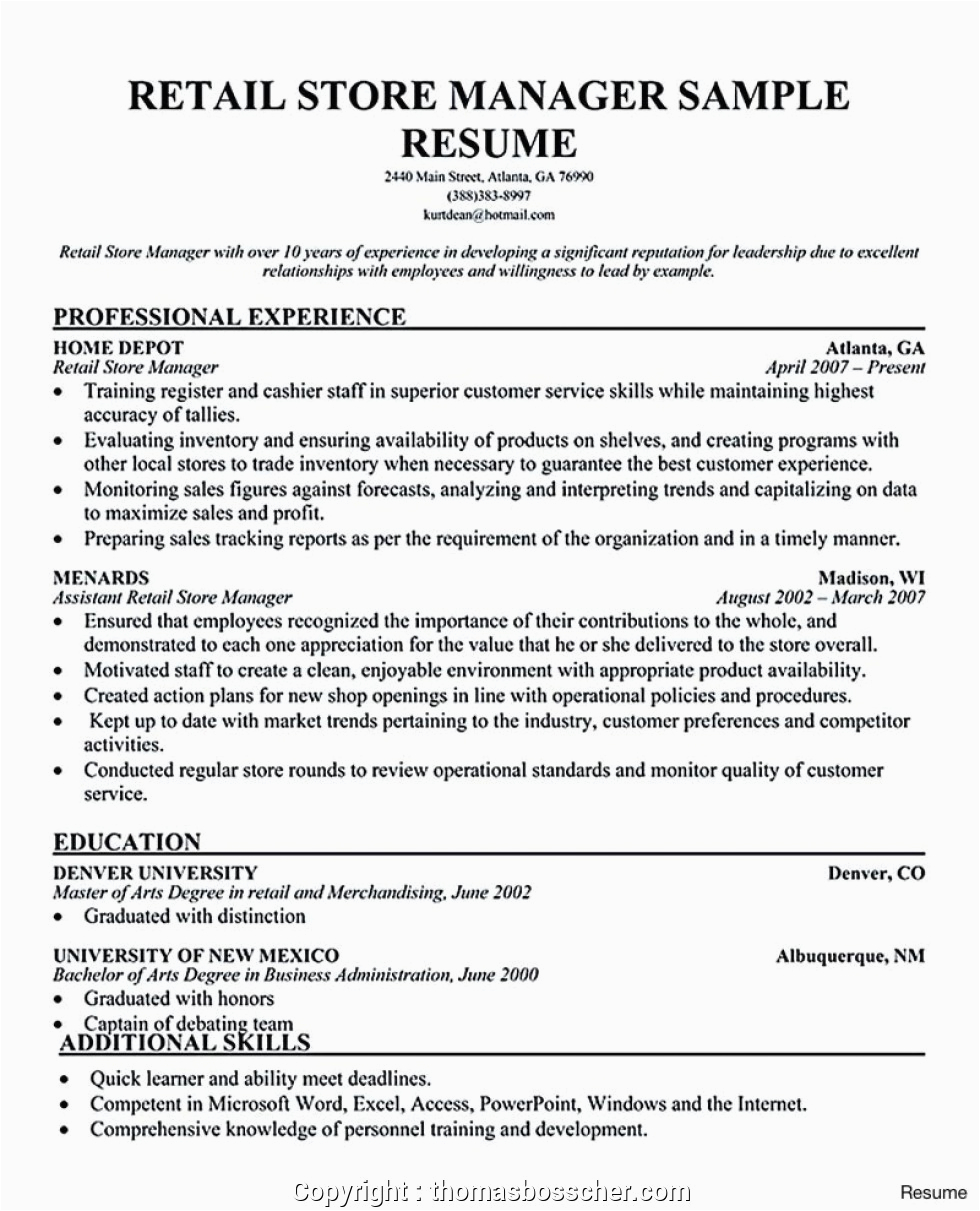 Sample Resume for Administration Manager In India Modern Retail Store Manager Resume India Resumes Store