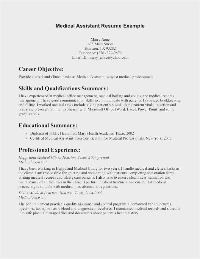 Sample Resume for Administrative assistant with No Experience Administrative assistant Resume Example Example 60