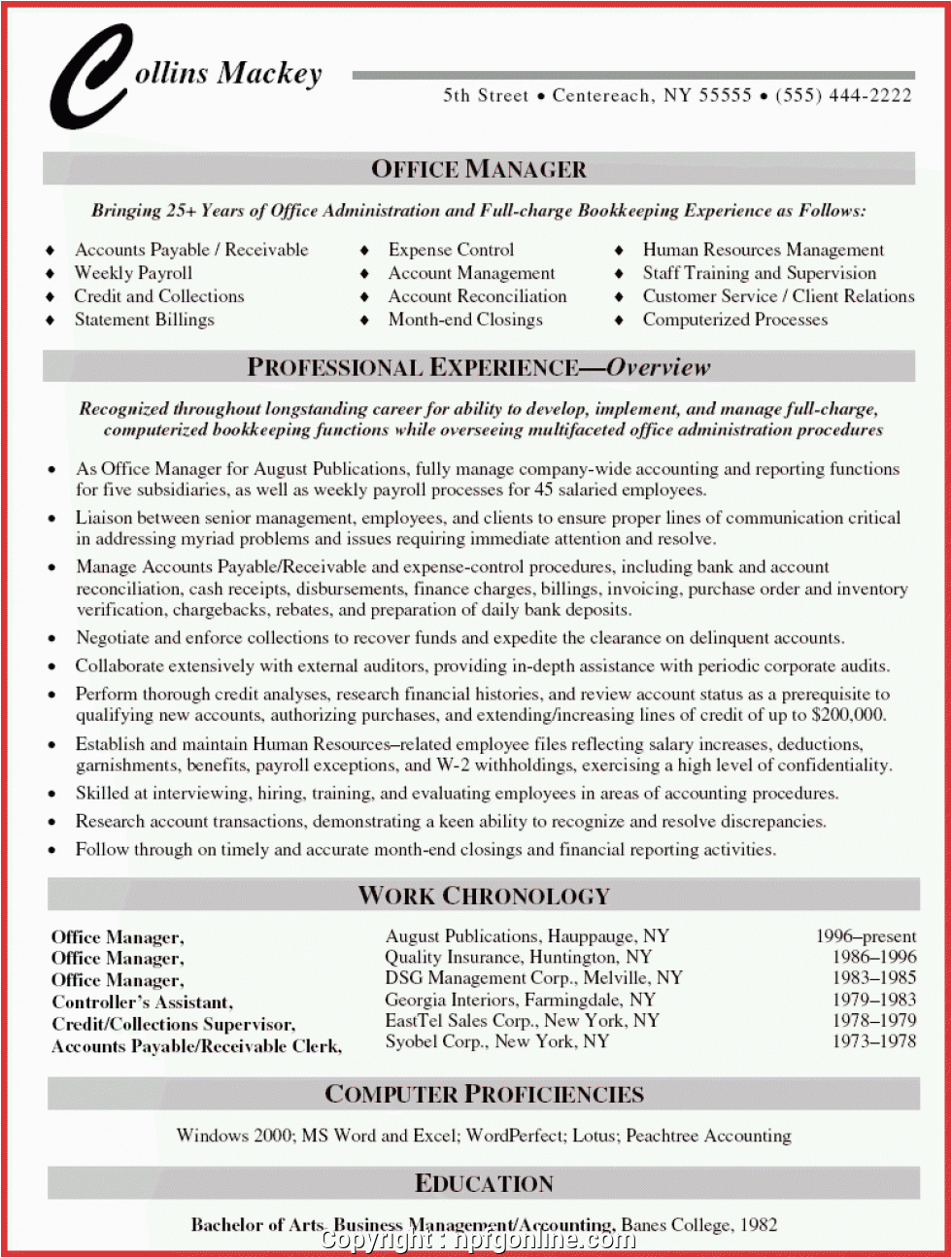 Sample Resume for Commercial Manager In India Print Business Fice Manager Resume Sample Inspirational
