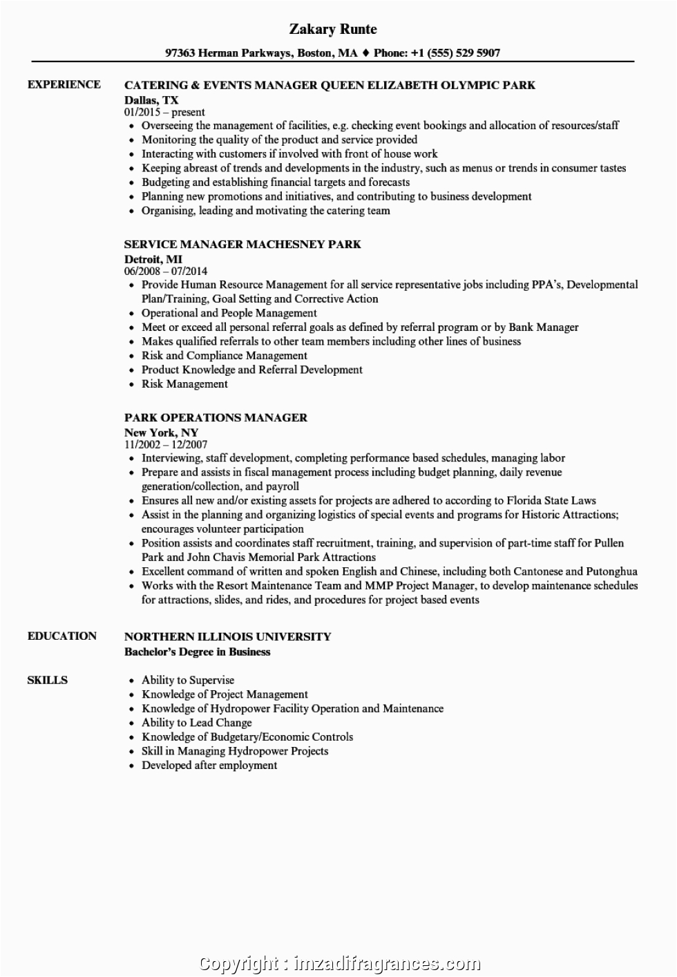Sample Resume for Duty Manager Position New Duty Manager Resume Duty Manager Resume 9 – Imzadi