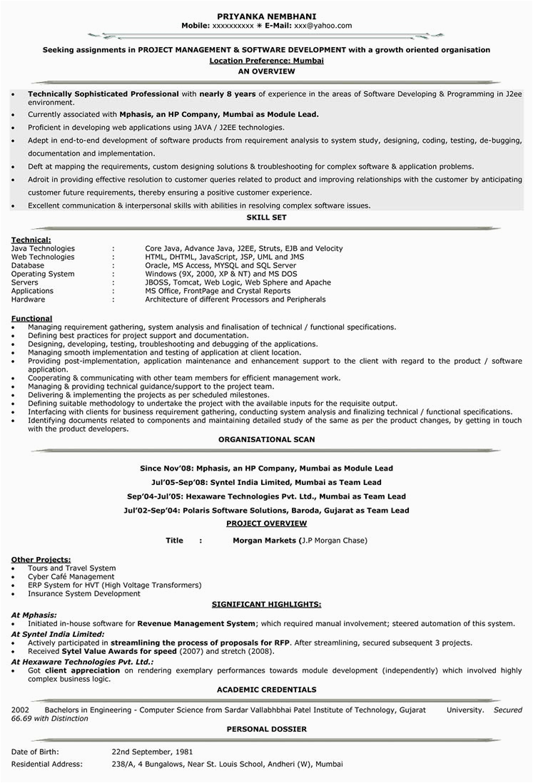 Sample Resume for Year 10 Work Experience Resume format 10 Years Experience Resume Templates