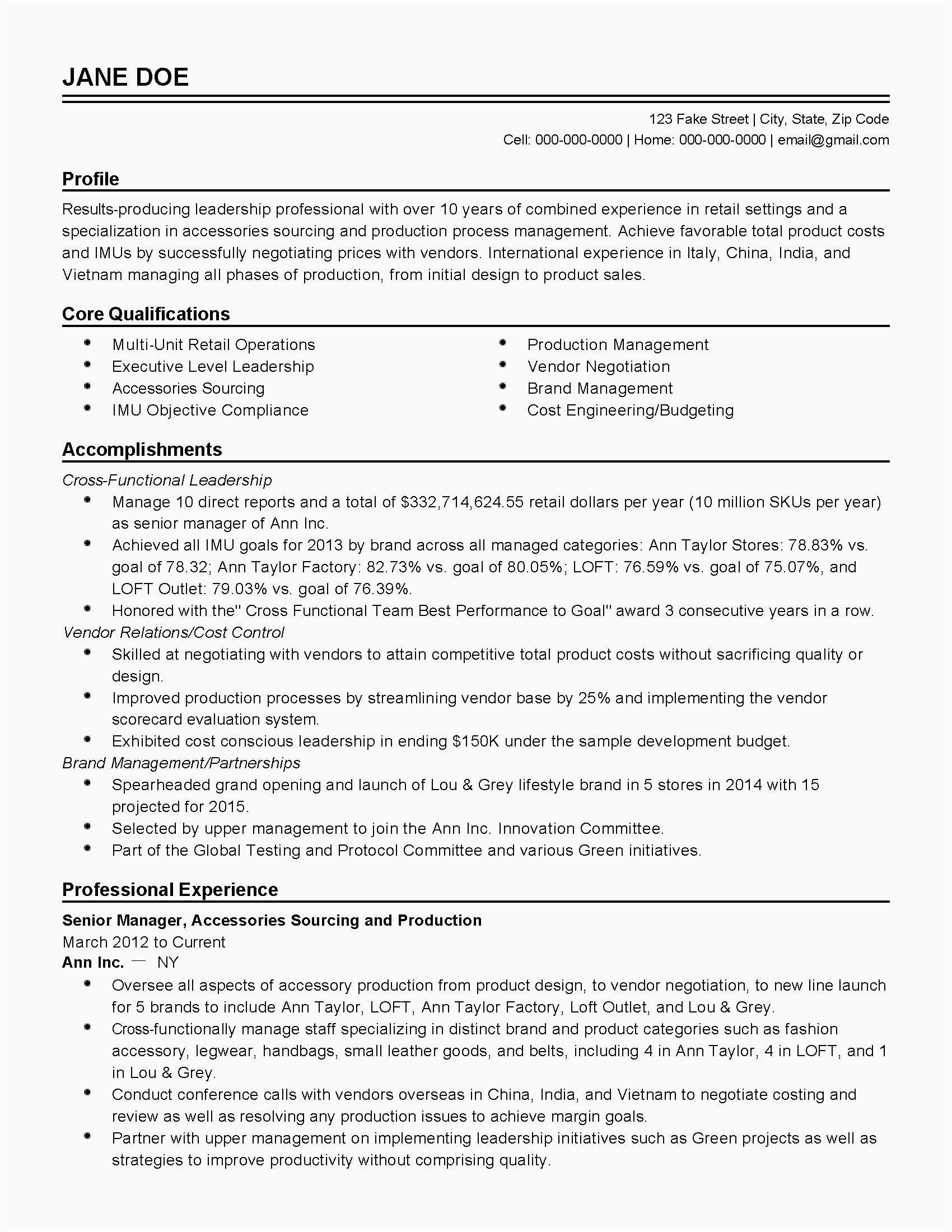 Sample Resume for Year 10 Work Experience Resume format 10 Years Experience Resume Templates