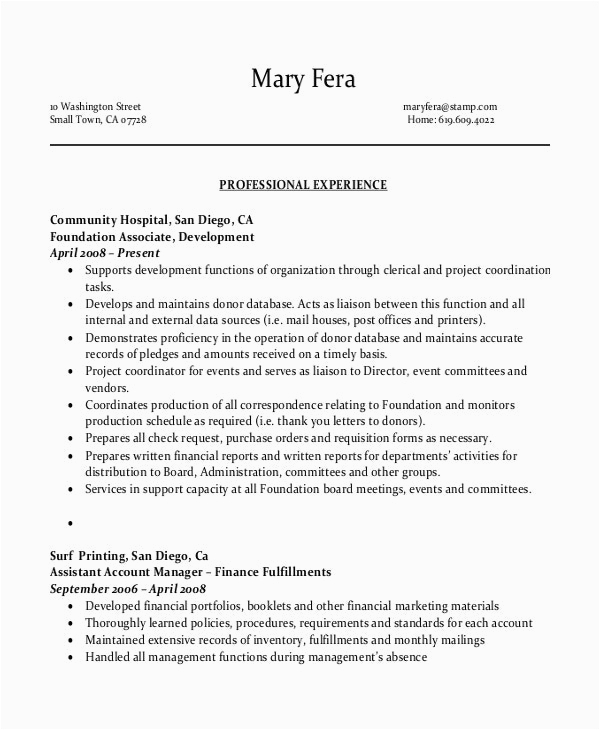 Administrative assistant Sample Resume with No Experience Sample Resume for Fice assistant with No Experience