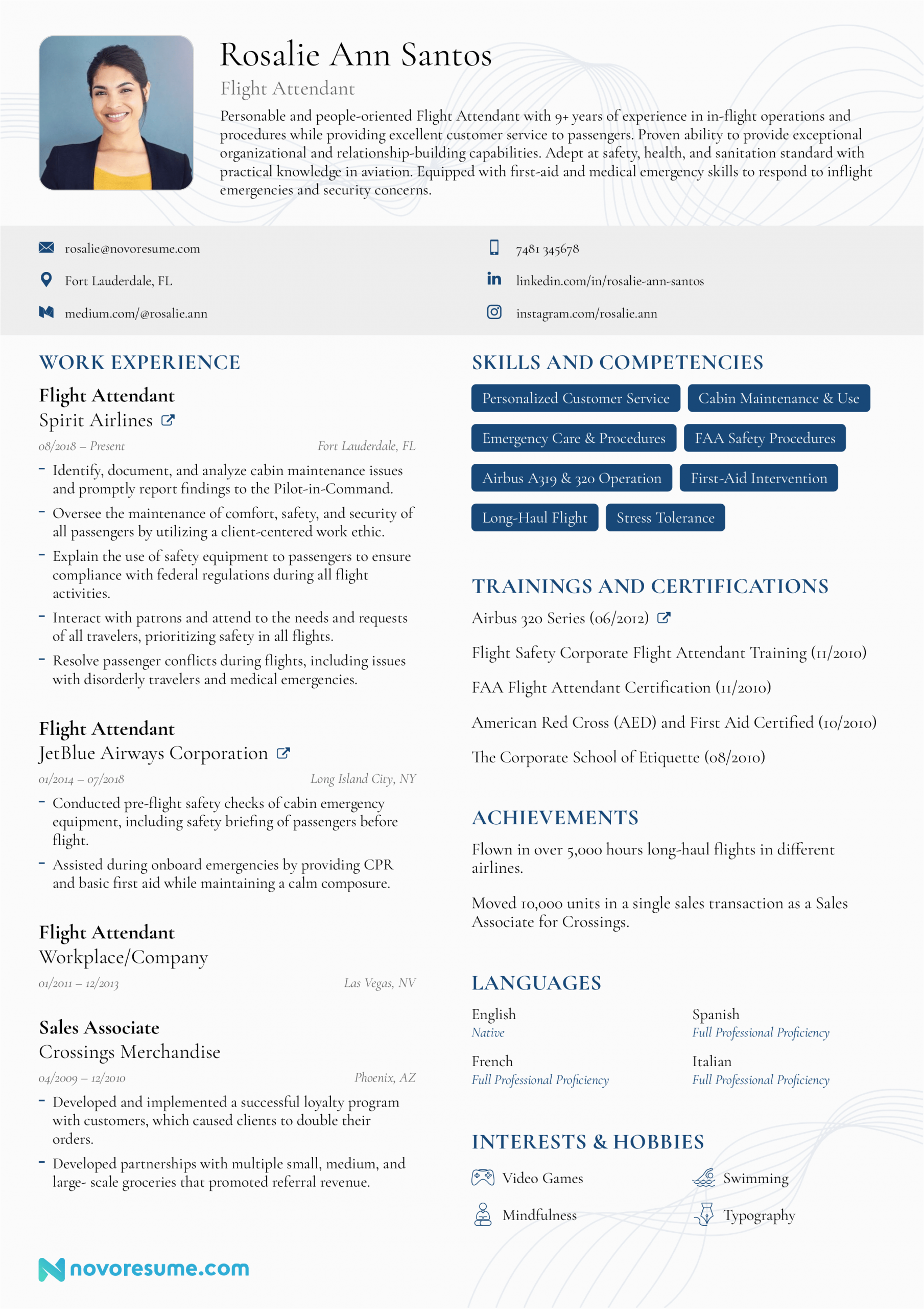 Airline Flight attendant Jobs Sample Resume Flight attendant Resume Guide [w Exmaples]