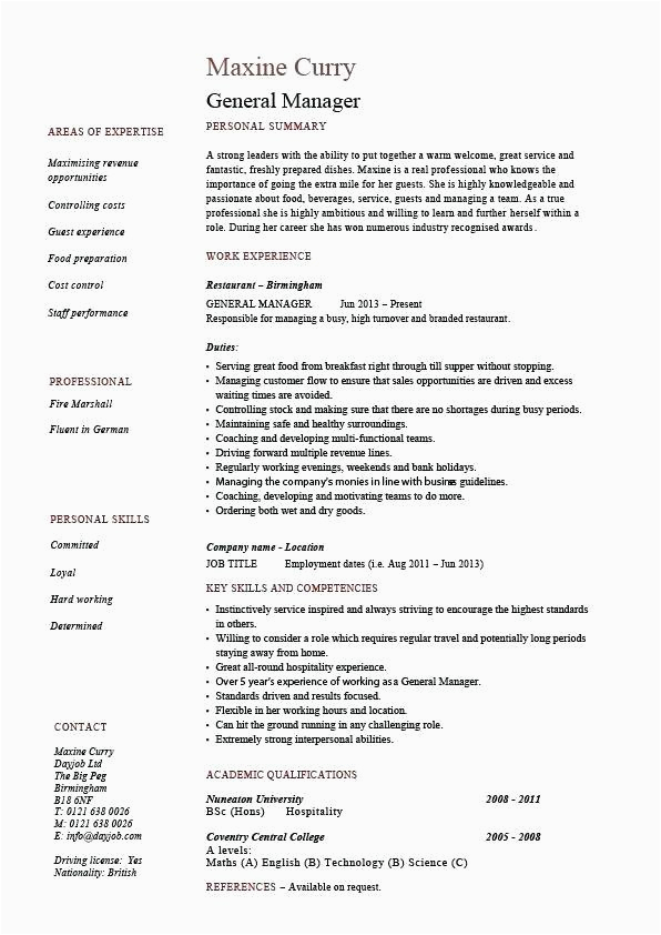 Automotive General Sales Manager Resume Sample 12 13 Automotive General Manager Resume