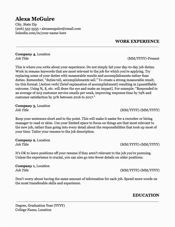 Best Sample Resume format for Experienced Resume format for Experienced Sample Resume for It