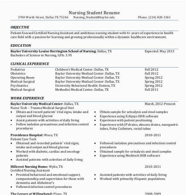 Data Entry Resume Sample with No Experience Pdf Entry Level Nursing Student Resume with No Experience Pdf
