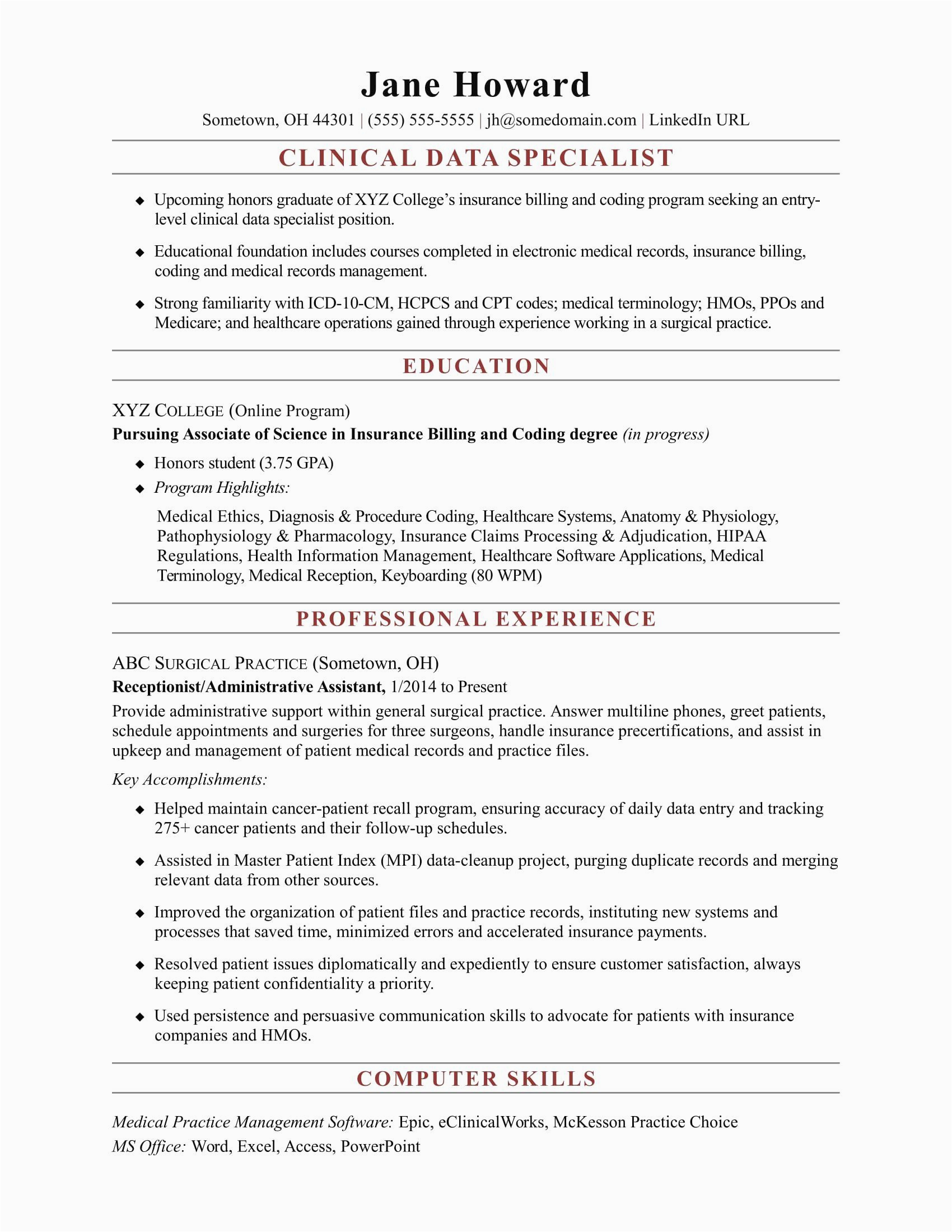 Data Science Resume Sample Entry Level 20 Data Scientist Entry Level Resume In 2020