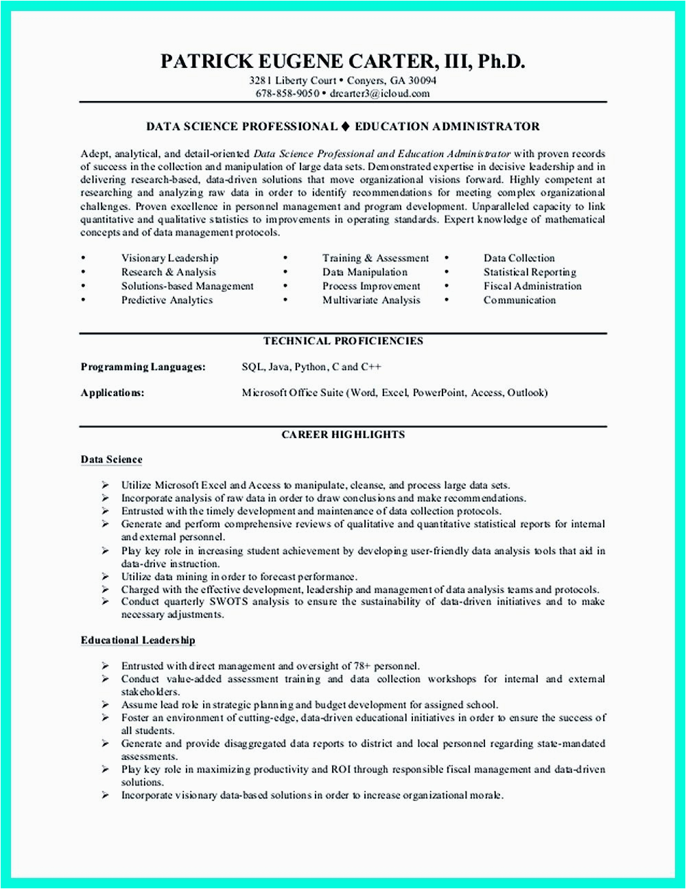 Data Science Resume Sample Entry Level Data Scientist Resume Include Everything About Your