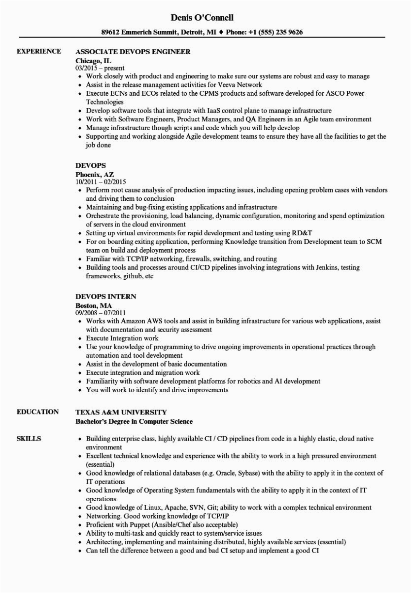 Devops Sample Resume for 3 Years Experience Pin On Resume Example