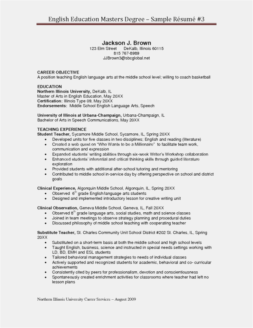 Incomplete Masters Degree On Resume Sample How Masters Degree Resume