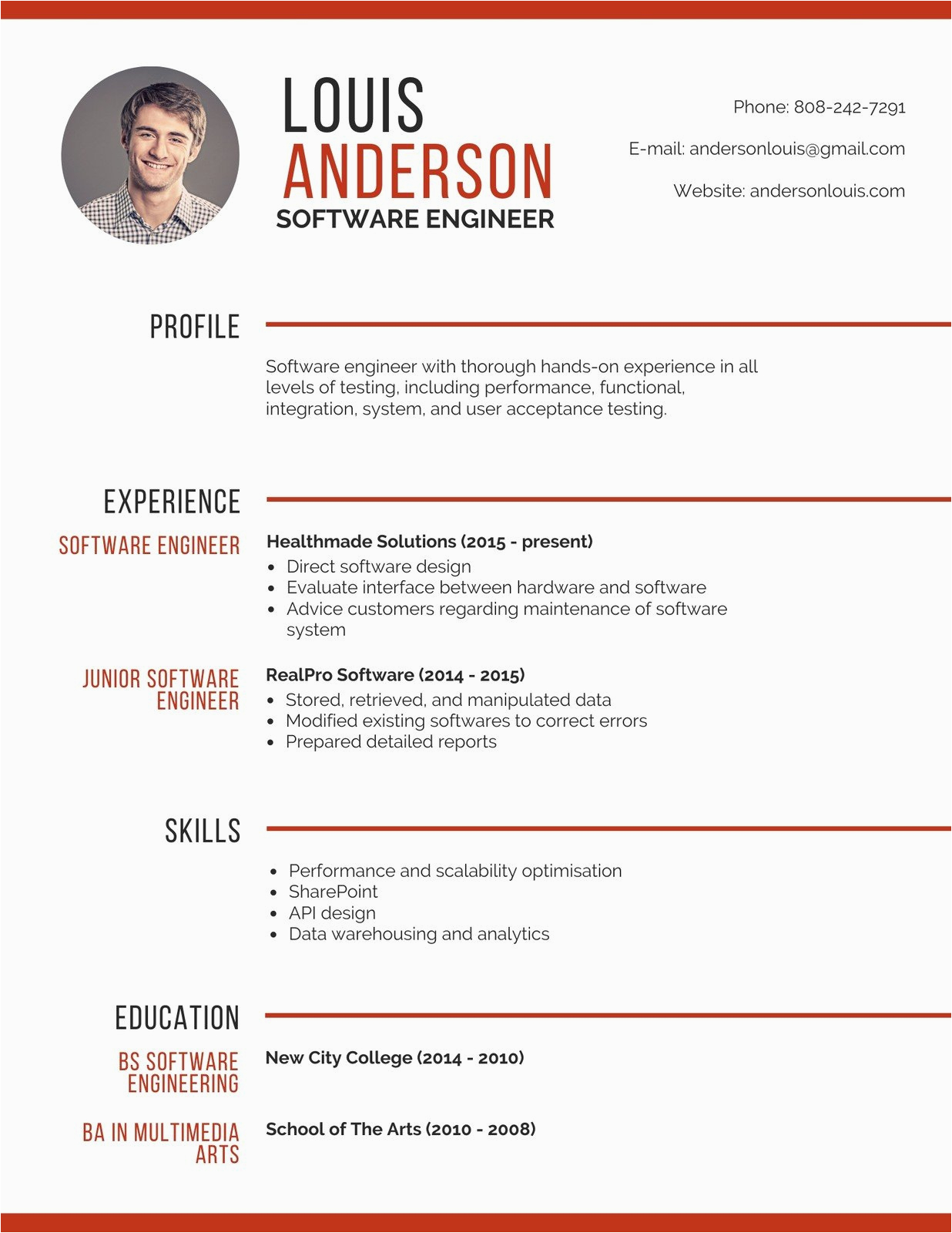 Professional Resume Samples for software Engineers Professional software Engineer Resume Templates by Canva