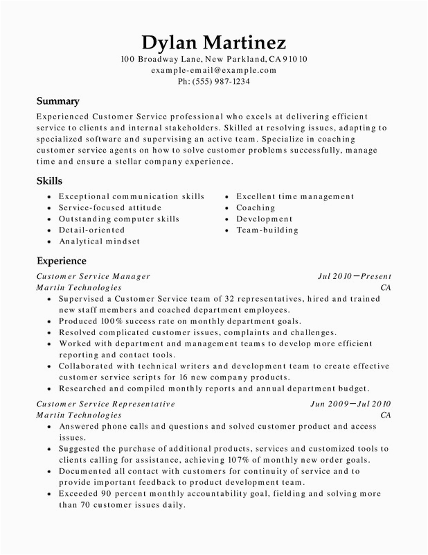 Professional Summary Resume Sample for Customer Service Customer Service Functional Resume Samples Examples