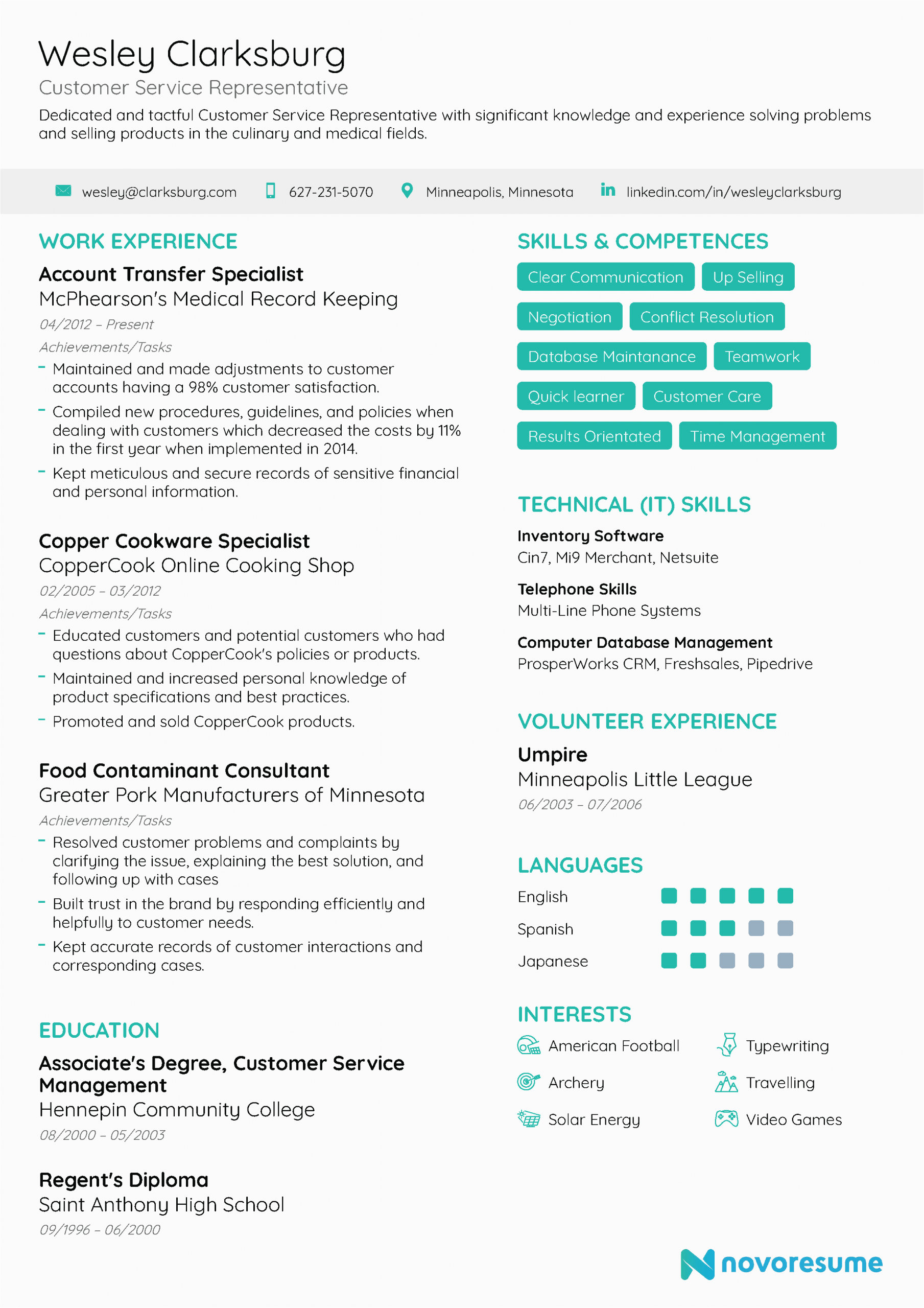 Professional Summary Resume Sample for Customer Service Customer Service Resume [2021] Examples & Guide