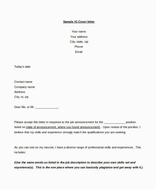Resume Cover Letter Sample It Professional Resume Cover Letter 23 Free Word Pdf Documents