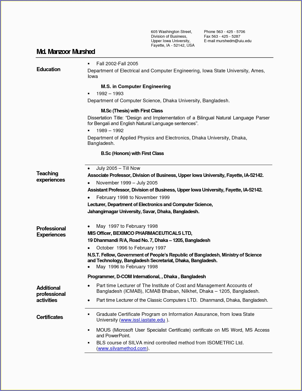 Resume Sample for Freshers Computer Science Engineers Sample Resume for Freshers Engineers Puter Science