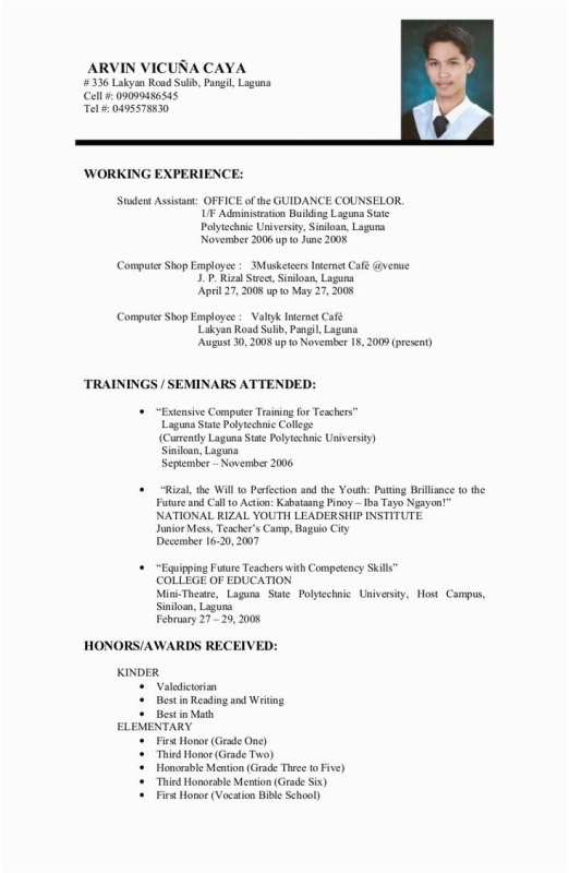 Resume Sample for Students Still In College Sample Resume for College Students Still In School