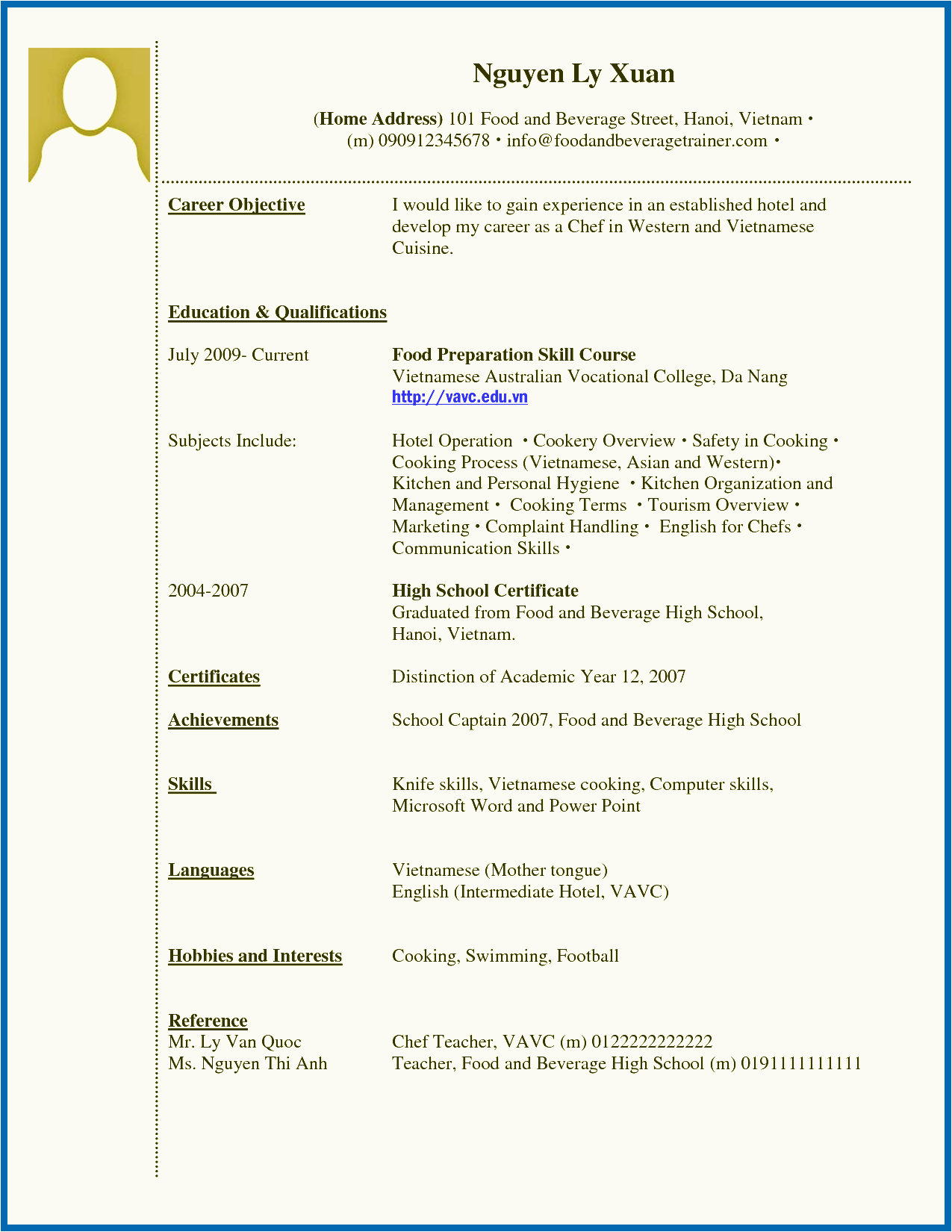Resume Sample for Students with No Experience 12 13 Cv Samples for Students with No Experience