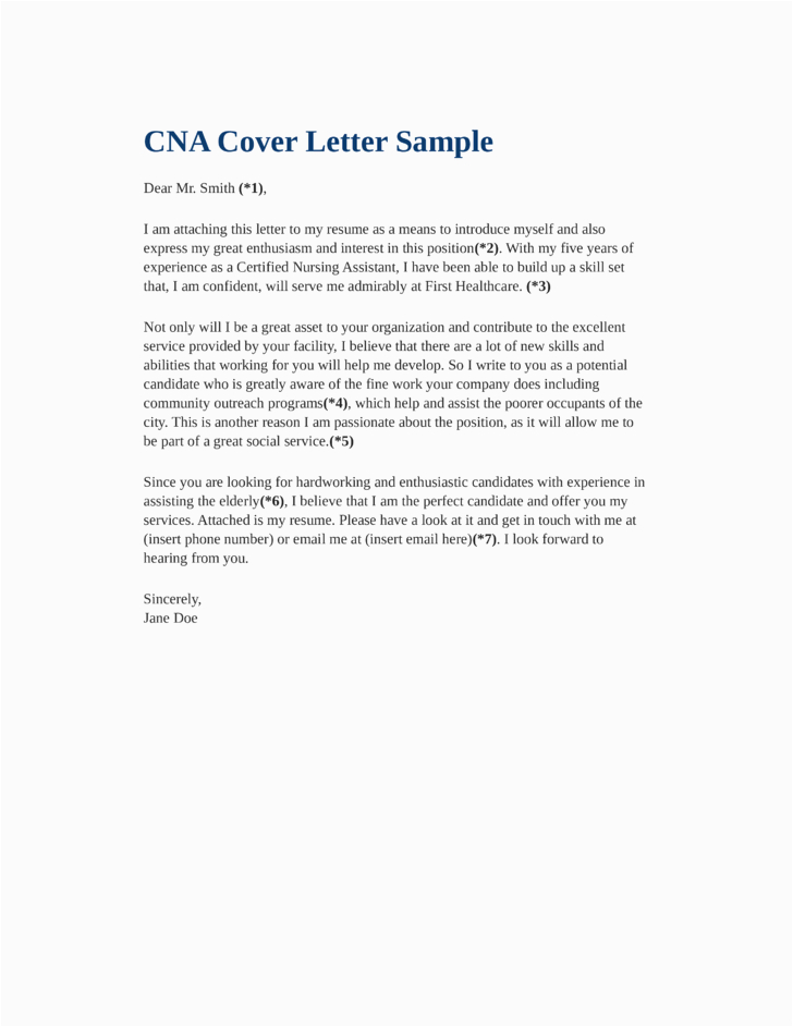 Sample Cover Letter for Cna Resume Basic Cna Cover Letter Samples and Templates