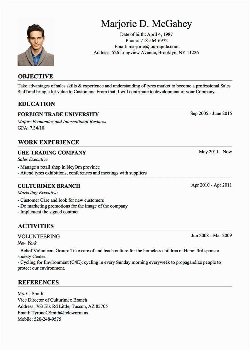 Sample Of About Me In Resume About Me Sample for Resume Best Resume Examples