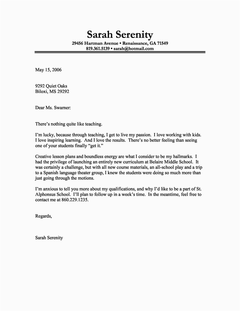 Sample Of Cover Letter for A Resume In General Basic Cover Letter for A Resume
