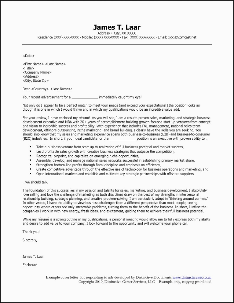 Sample Of Cover Letter for A Resume In General Professional Resume Cover Letter Sample