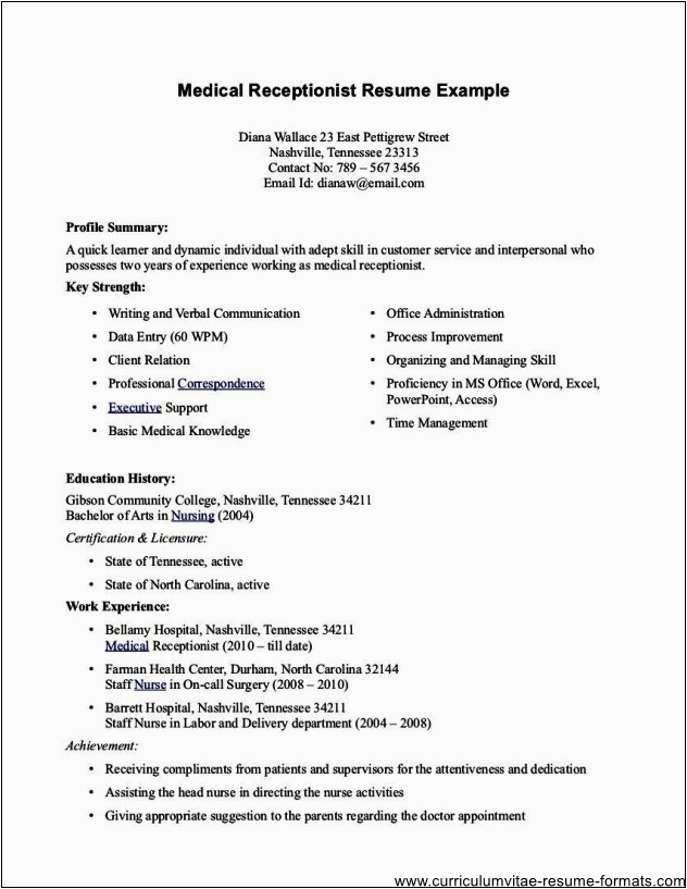 Sample Of Medical Office assistant Resume Medical Fice assistant Resume