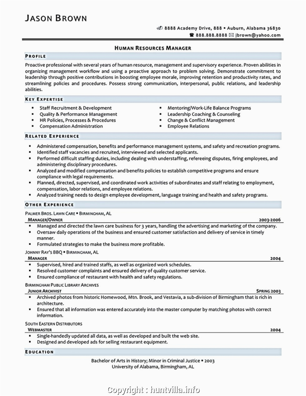 Sample Resume for An Entry Level Human Resource Position Simply Human Resources assistant Cv Entry Level Human