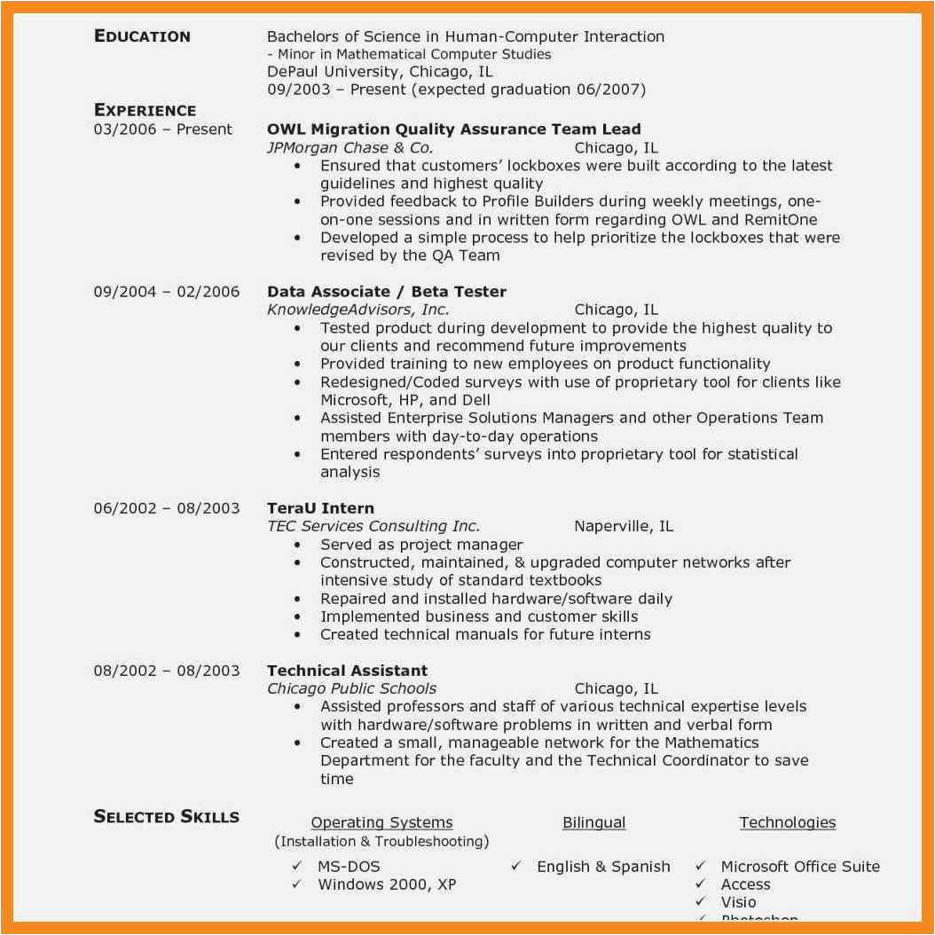 Sample Resume for Experienced Mobile Application Testing Free 56 Mobile Testing Resume Example Free Download 12