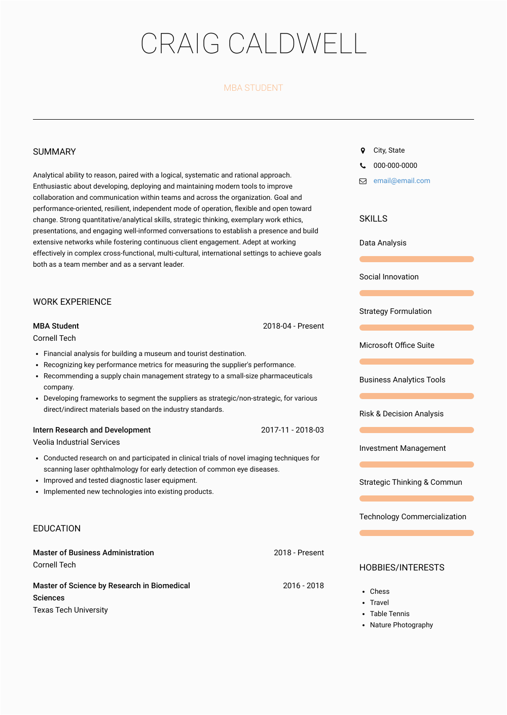 Sample Resume for Mba College Interview Best Mba Resume Examples Best Resume Ideas