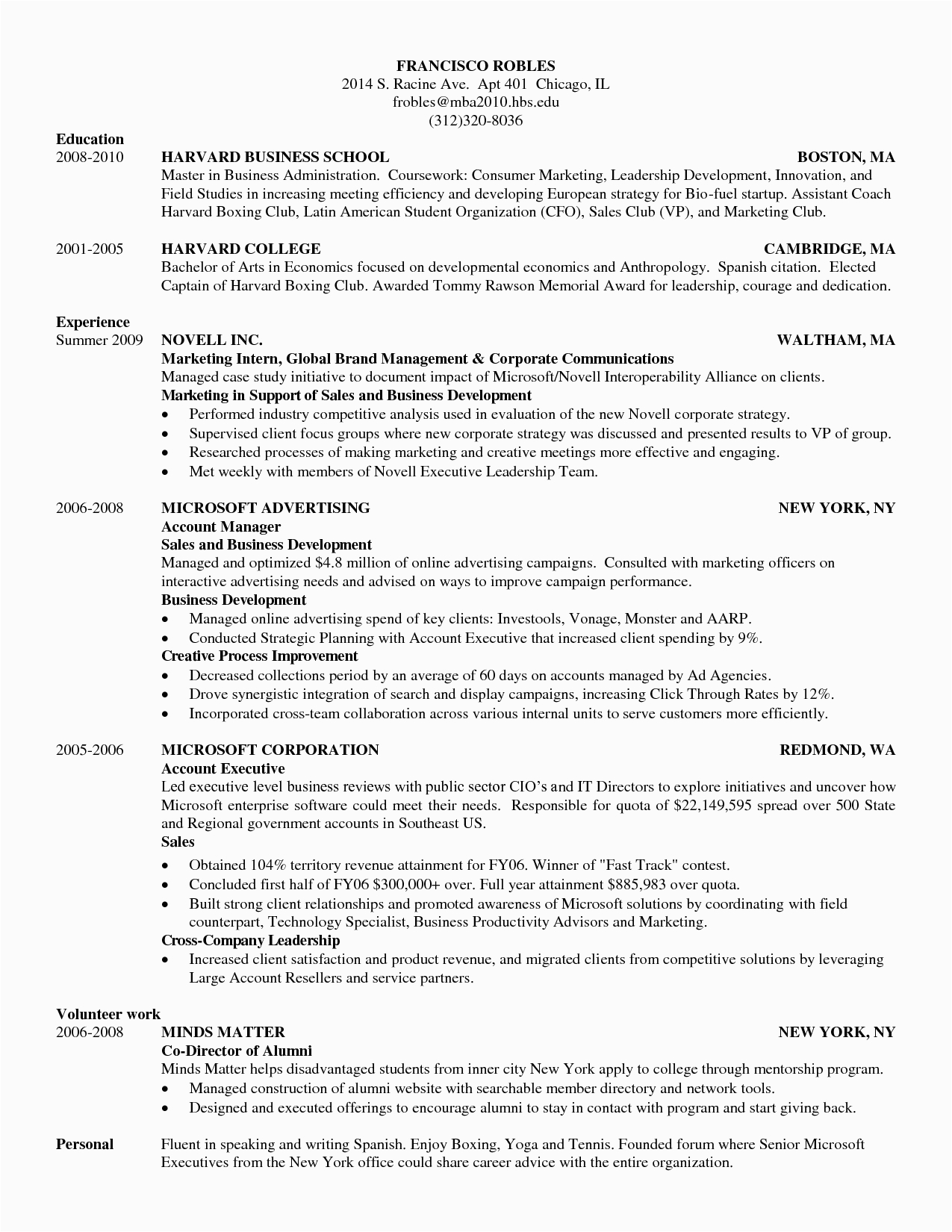 Sample Resume for Mba College Interview Mba Resume Sample Briefkopf Beispiele