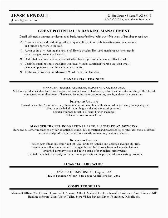 Sample Resume for Retired Bank Manager Bank Manager Resume