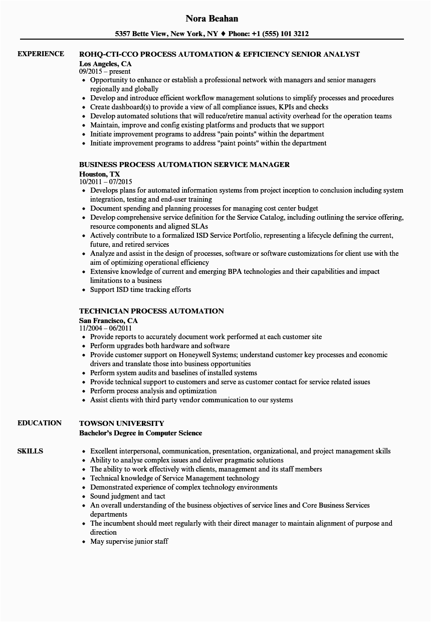 Sample Resume for Rpa Blue Prism Developer Senior Rpa Developer Resume August 2020