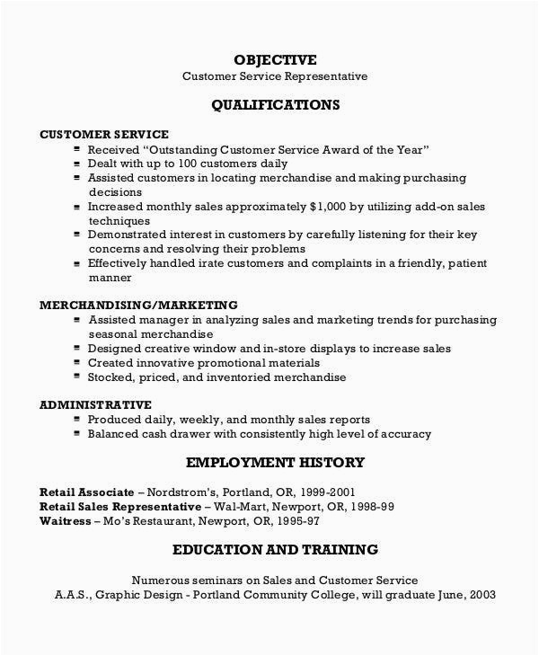 Sample Resume for Sales and Customer Service 30 Free Sales Resume Templates Pdf Doc