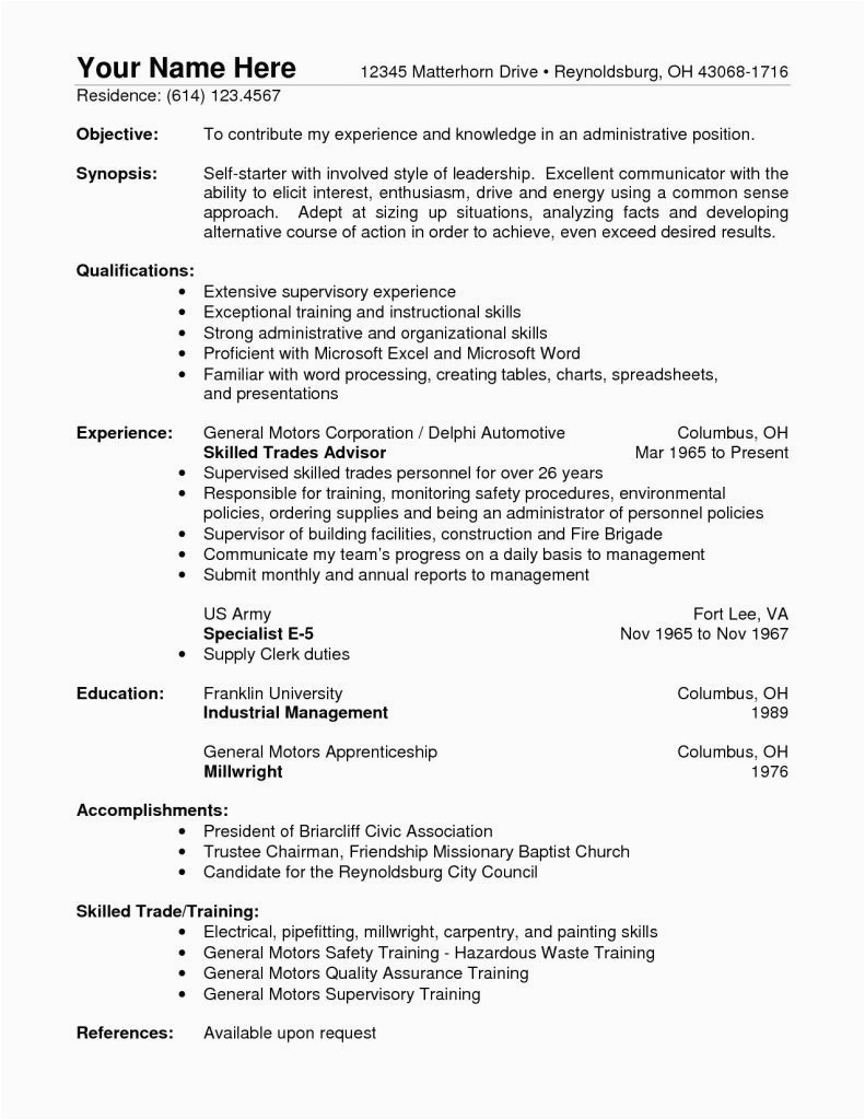 Sample Resume Objectives for Warehouse Position Sample Warehouse Resume Examples