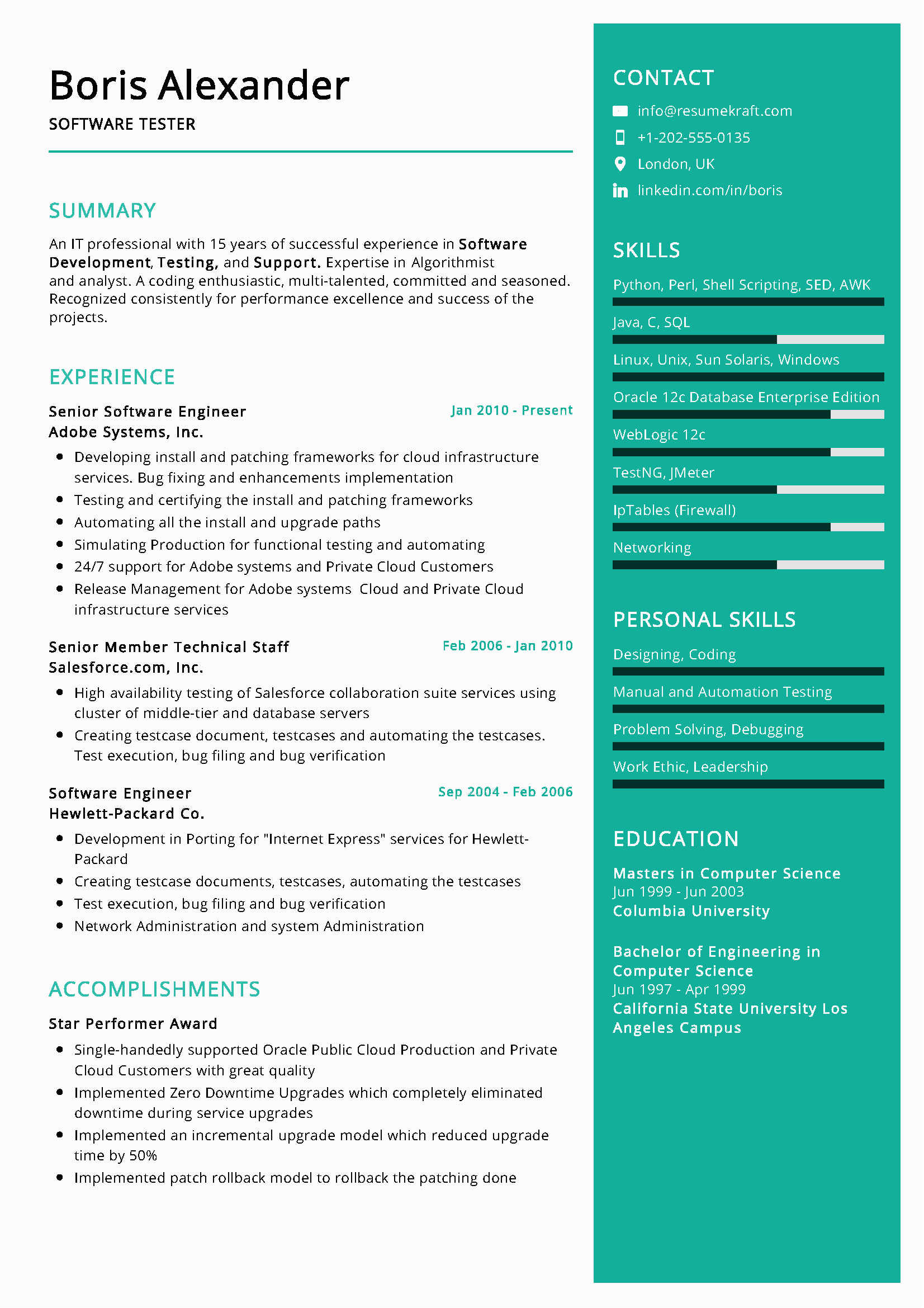 Sample Resume Of A software Tester software Tester Resume Sample Resumekraft