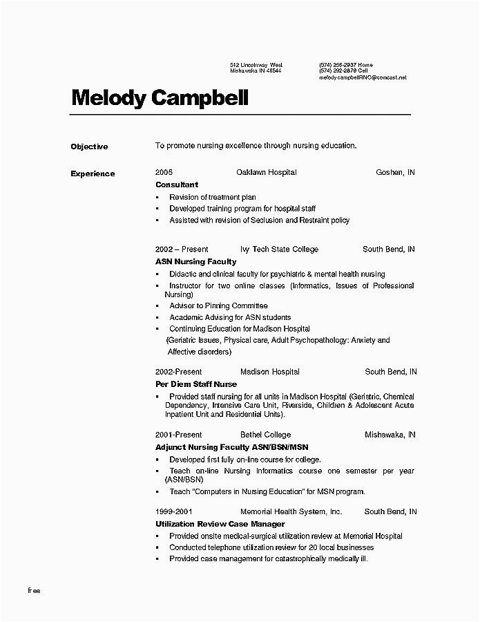 Sample Rn Resume 1 Year Experience 72 Best S Resume Examples for 1 Year Experience