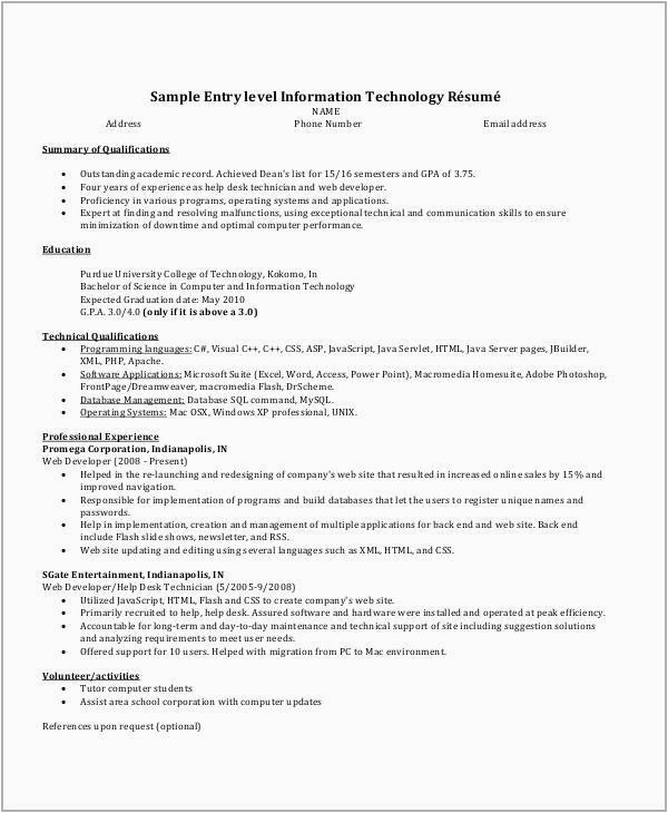It Professional Resume Examples and Samples Free 16 It Resume Samples In Ms Word