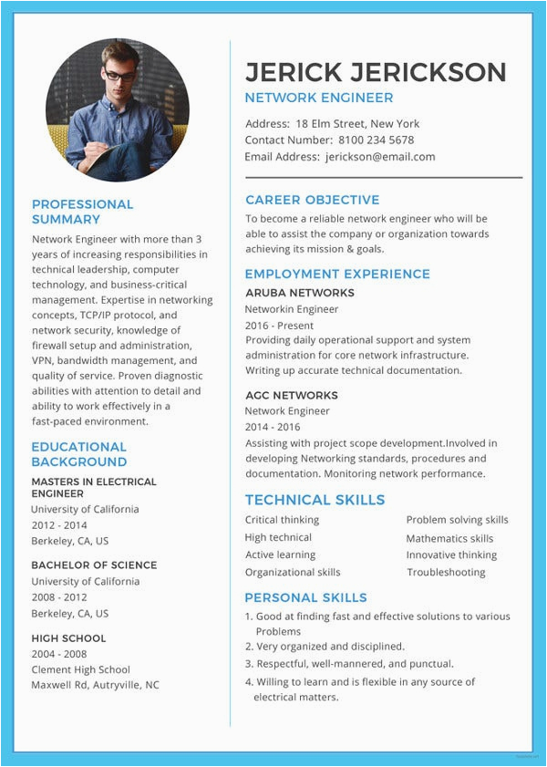 Network Engineer Resume Sample Free Download 6 Network Engineer Resume Templates Psd Doc Pdf