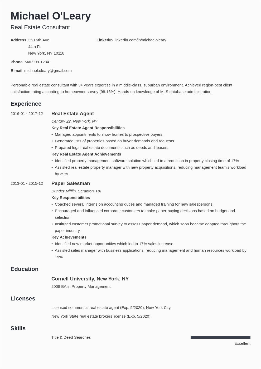 Resume Sample for Real Estate Agent with Experience Download 9 Real Estate Agent Resume
