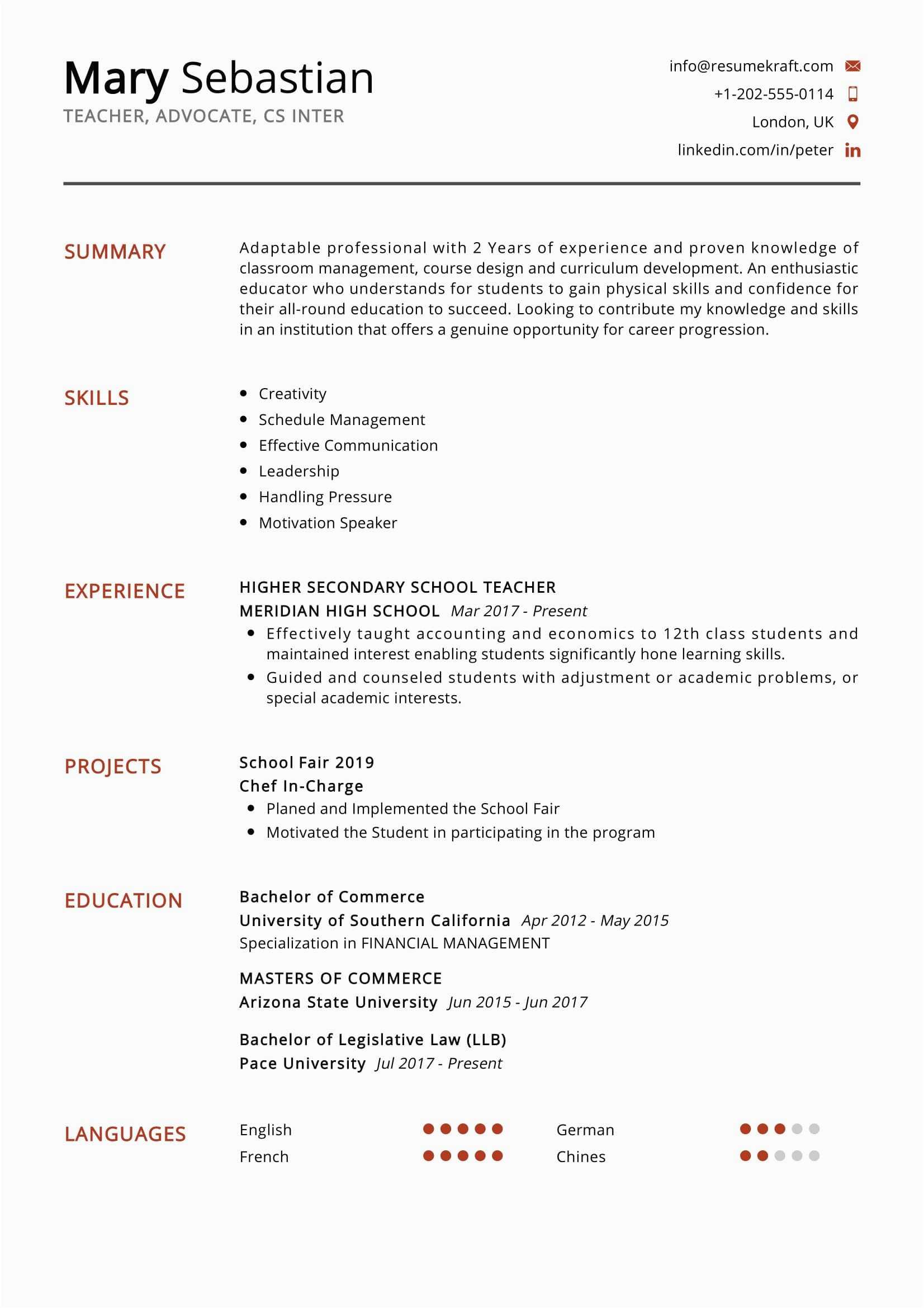 Resume Sample for Teacher Job Pdf Secondary School Teacher Resume Sample Resumekraft Resume Sample for Teacher Job Pdf Secondary School Teacher Resume Sample Resumekraft