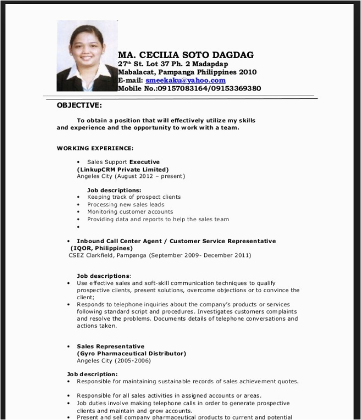Resume Sample Philippines High School Graduate How to Make A Resume for Job Application