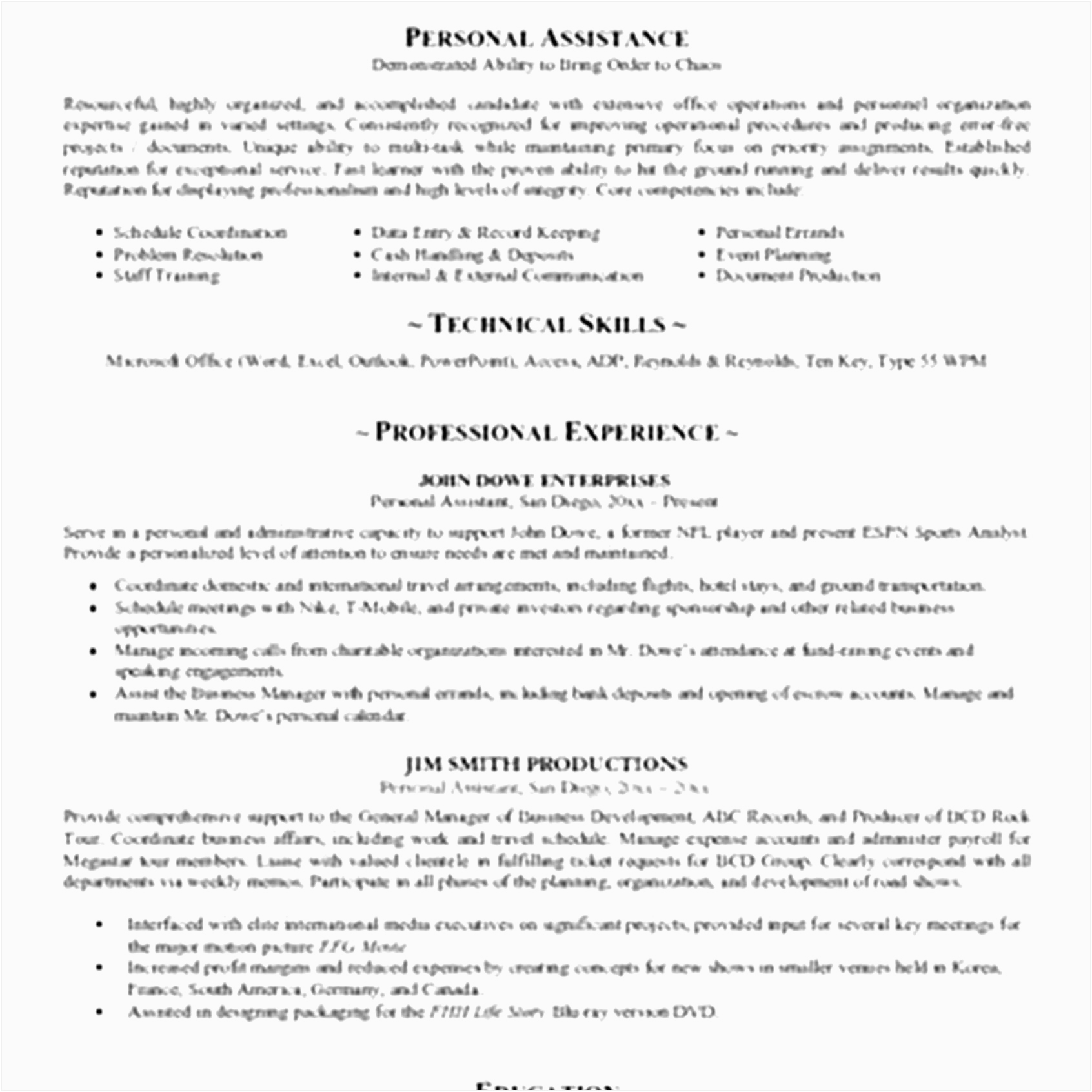 Sample Of Personal Statement for Resume 6 Cv Template Personal Statement