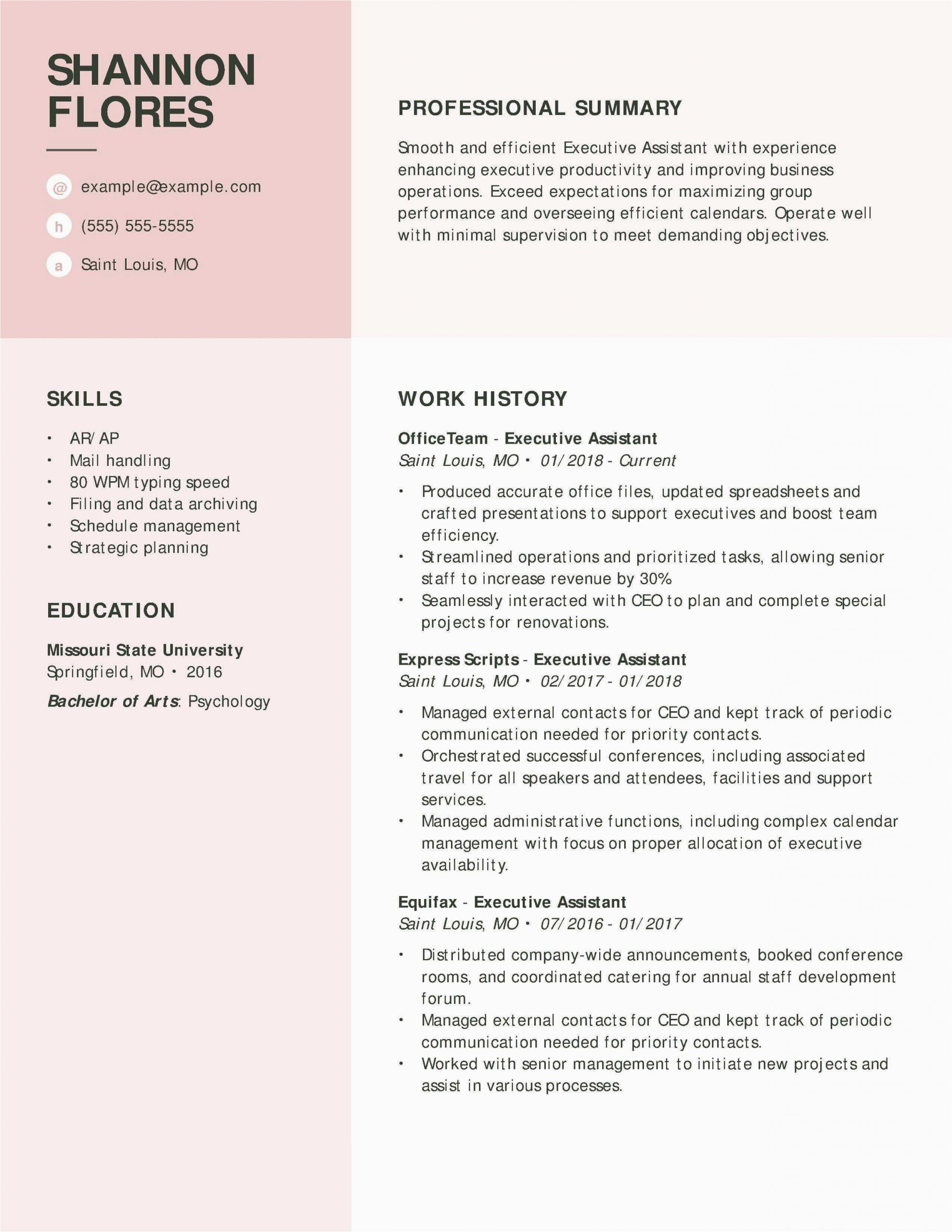 Sample Of Resume for Executive assistant Executive assistant Resume Examples Created by Pros