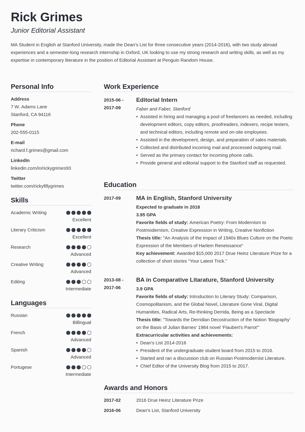 Sample Of Resume for It Students 20 Student Resume Examples & Templates for All Students