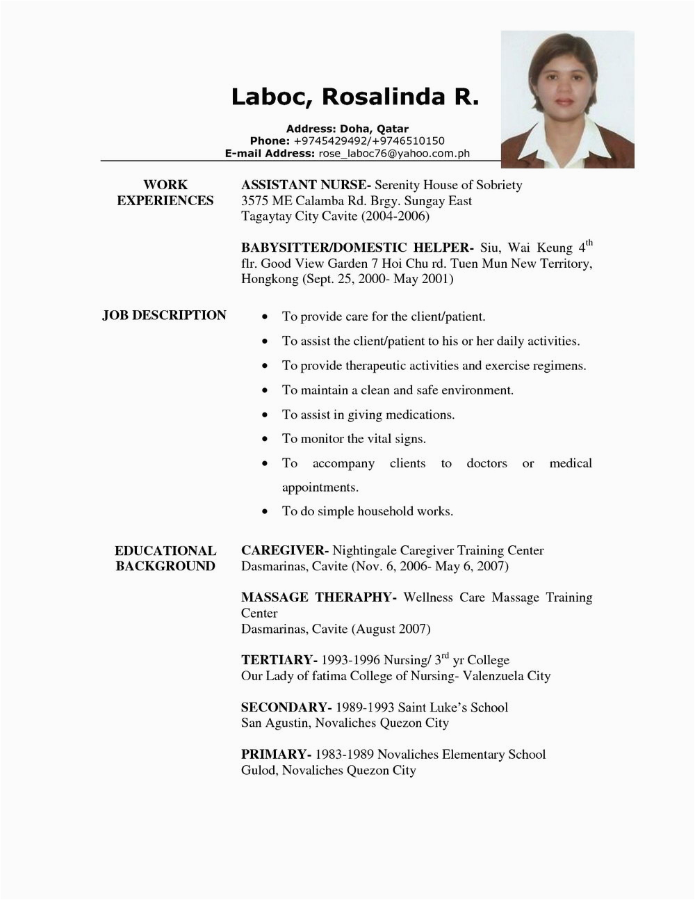 Sample Resume for Caregiver In Canada Sample Cover Letter for Caregiver In Canada Sample Resume for Caregiver In Canada Sample Cover Letter for Caregiver In Canada