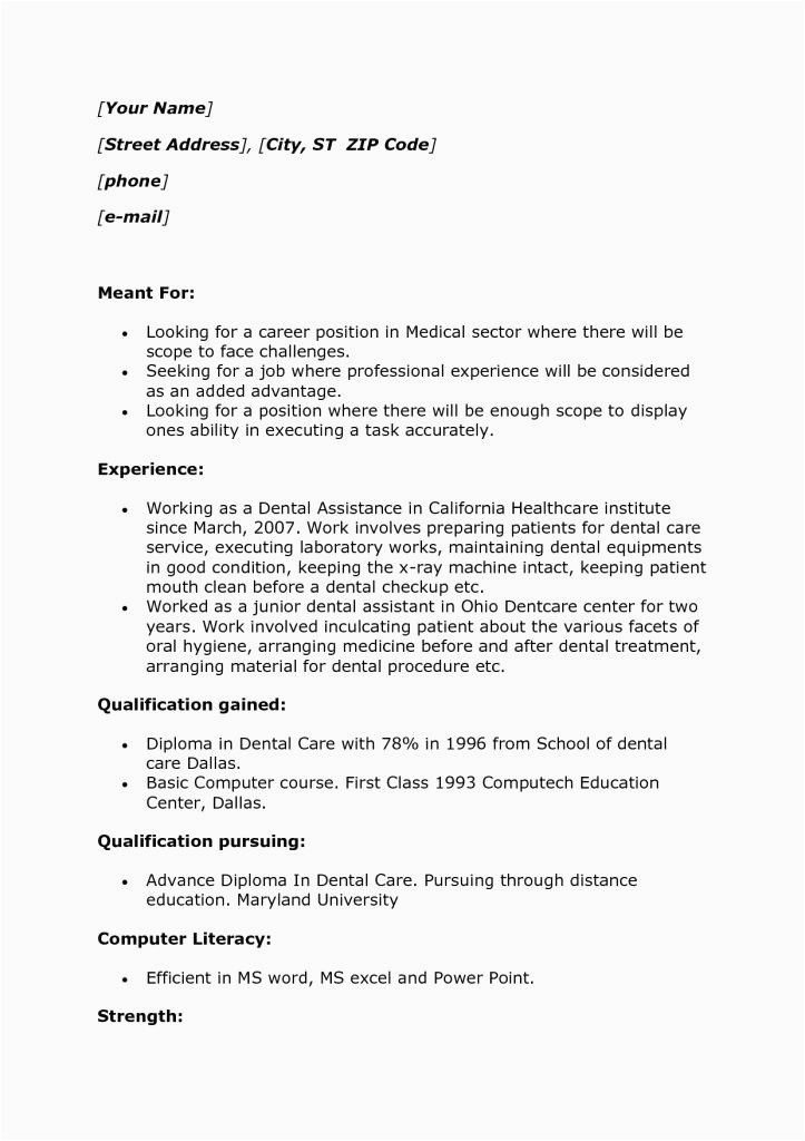 Sample Resume for College Student with No Work History Resume Template with No Work History Mryn ism